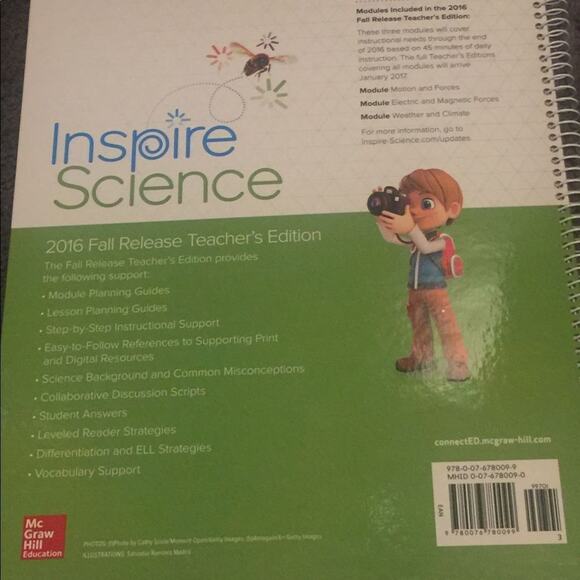 Inspire Science Teacher’s Edition Grade 3 - 2016 - Picture 2 of 2